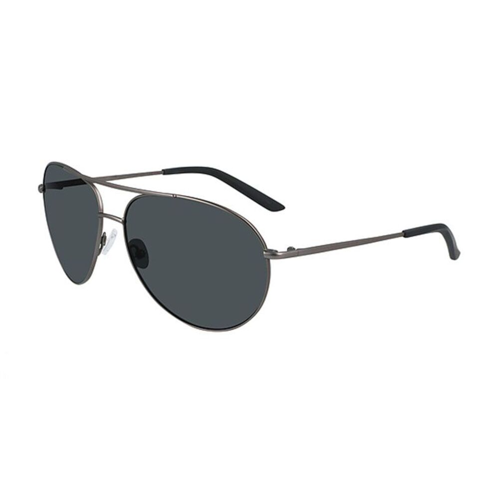 Nike Sunglasses Aviator Full Rim, Satin Gunmetal Frame and Polarized Grey Lens